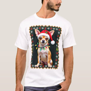 Chihuahua Weihnachten Santa hässlicher Pullover Hu