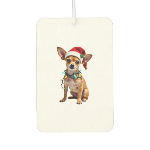 Chihuahua Weihnachten Santa hässlicher Pullover Hu Autolufterfrischer
