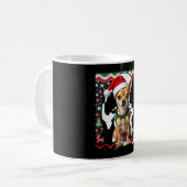 Chihuahua Weihnachten Santa Hässlicher Pullover Hu Kaffeetasse (Vorderseite Links)
