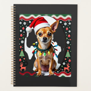 Chihuahua Weihnachten Santa hässlicher Pullover Hu Planer