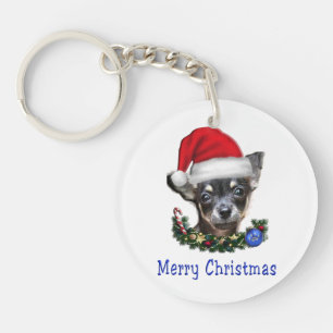 Chihuahua Weihnachten  Schlüsselanhänger