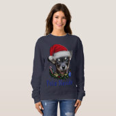 Chihuahua Weihnachten Sweatshirt (Vorne ganz)