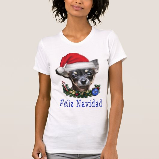 Chihuahua Weihnachten T-Shirt (Vorderseite)