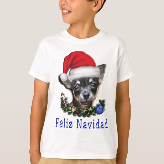 Chihuahua Weihnachten T-Shirt (Vorderseite)