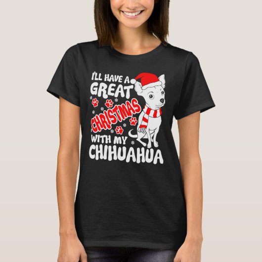 Chihuahua Weihnachten T-Shirt (Vorderseite)