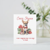 Chihuahua Weihnachten Whimsical | (Stehend Vorderseite)