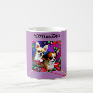 CHIHUAHUA Weihnachten Zwei Tone Tasse. Tasse