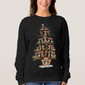 Chihuahua Weihnachtsbaum Funny T-Shirt Xmas Chihua Sweatshirt (Vorderseite)