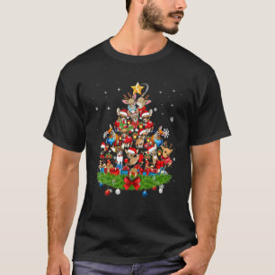 Chihuahua Weihnachtsbaum X-Mas Dekorationen Funny T-Shirt