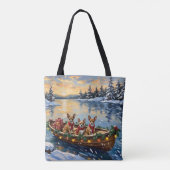 Chihuahua-Weihnachtsboot-Feiertag Tasche (Rückseite)