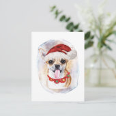 Chihuahua Weihnachtsgeschenke für Hunde Liebhaber Feiertagspostkarte (Stehend Vorderseite)
