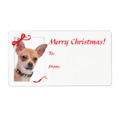 Chihuahua Weihnachtsgeschenke Stickers (Vorne)