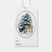 Chihuahua Weihnachtsgeschenke Tags Geschenkanhänger (Vorderseite)