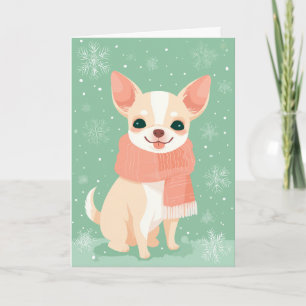 Chihuahua-Weihnachtsgruß Karte