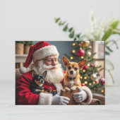 Chihuahua-Weihnachtskarte Feiertagskarte (Stehend Vorderseite)
