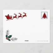 Chihuahua-Weihnachtskarte Feiertagskarte (Rückseite)