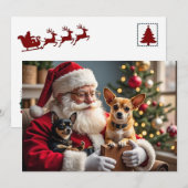 Chihuahua-Weihnachtskarte Feiertagskarte (Vorne/Hinten)