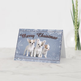 Chihuahua Weihnachtskarte Feiertagskarte