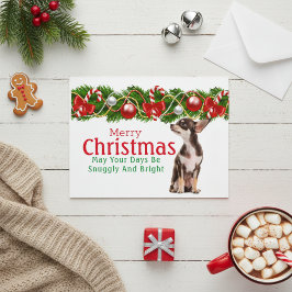 Chihuahua Weihnachtskarte Feiertagspostkarte