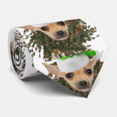 Chihuahua-WeihnachtsKranz u. -hut Krawatte (Gerollt)