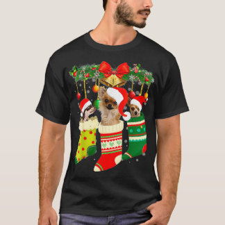 Chihuahua Weihnachtsleuchten Geschenk Funny Xmas S T-Shirt