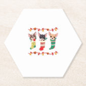 Chihuahua Weihnachtslicht Funny Xmas Dog Lover Es Untersetzer (Vorderseite)