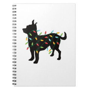 Chihuahua WeihnachtsLICHT Weihnachten Weihnachtsge Notizblock