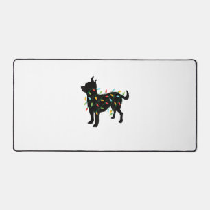 Chihuahua WeihnachtsLICHT Weihnachten Weihnachtsge Schreibtischunterlage
