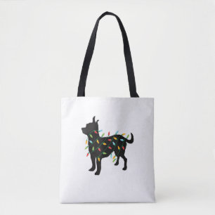 Chihuahua WeihnachtsLICHT Weihnachten Weihnachtsge Tasche