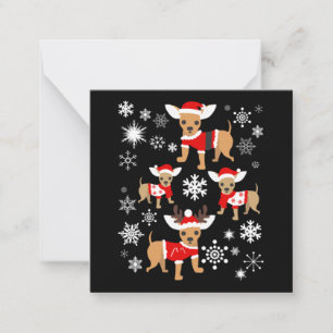 Chihuahua Weihnachtsliebhaber Mitteilungskarte