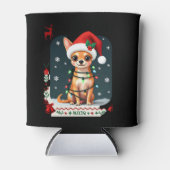 Chihuahua Weihnachtsmann Ugly Sweater Dog Lover X Dosenkühler (Vorderseite)