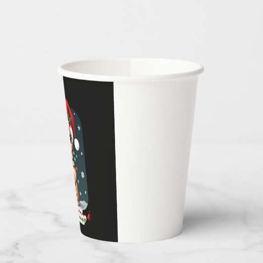 Chihuahua Weihnachtsmann Ugly Sweater Dog Lover X Pappbecher (Links)