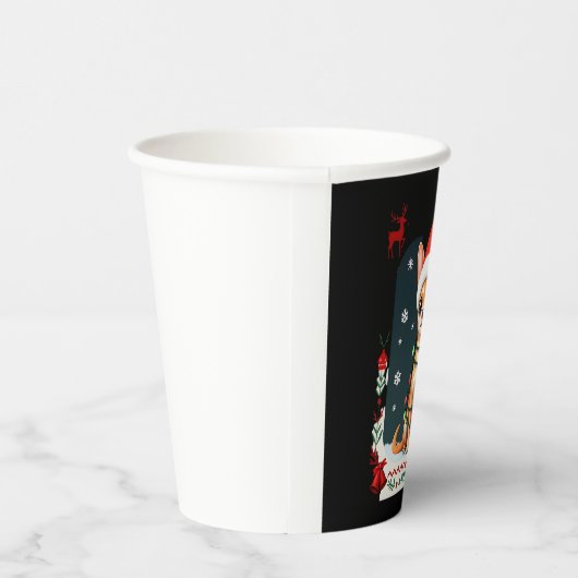 Chihuahua Weihnachtsmann Ugly Sweater Dog Lover X Pappbecher (Rechts)