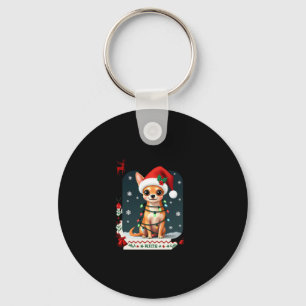 Chihuahua Weihnachtsmann Ugly Sweater Dog Lover X Schlüsselanhänger