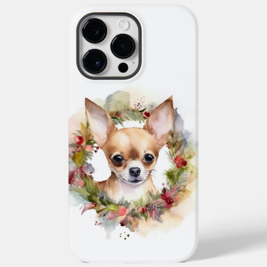 Chihuahua Weihnachtsmann Weihnachtsfest Case-Mate iPhone Hülle (Rückseite)
