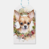 Chihuahua Weihnachtsmann Weihnachtsfest Geschenkanhänger (Rückseite)