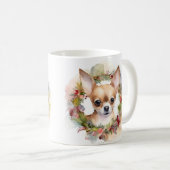 Chihuahua Weihnachtsmann Weihnachtsfest Kaffeetasse (VorderseiteRechts)