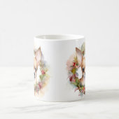 Chihuahua Weihnachtsmann Weihnachtsfest Kaffeetasse (Mittel)