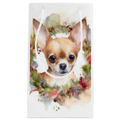 Chihuahua Weihnachtsmann Weihnachtsfest Kleine Geschenktüte (Vorderseite)