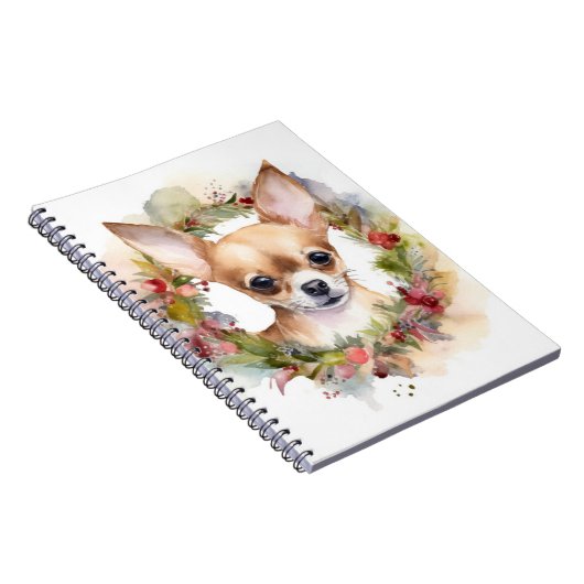 Chihuahua Weihnachtsmann Weihnachtsfest Notizblock (Rechte Seite)