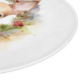 Chihuahua Weihnachtsmann Weihnachtsfest Schneidebrett (Ecke)