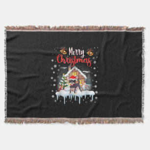 Chihuahua Weihnachtsmannmütze frohe Weihnachtslied Decke