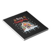 Chihuahua Weihnachtsmannmütze frohe Weihnachtslied Notizblock (angewinkelt)