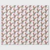 Chihuahua-WeihnachtsPackpapier Geschenkpapier (Flach)