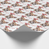 Chihuahua-WeihnachtsPackpapier Geschenkpapier (Ecke)
