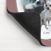 Chihuahua Weihnachtspenden Mousepad (Ecke)