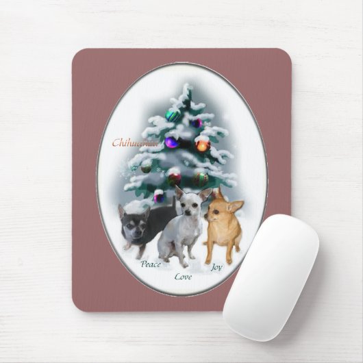 Chihuahua Weihnachtspenden Mousepad (Mit Mouse)