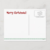 Chihuahua Weihnachtspostkarte Feiertagspostkarte (Rückseite)