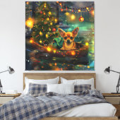 Chihuahua Weihnachtsreise Leinwanddruck (Insitu (Schlafzimmer))