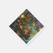 Chihuahua Weihnachtsreise Serviette (Ecke)